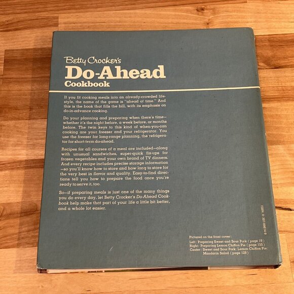 Betty Crocker's Do-Ahead Cookbook Fifth Printing 1975 Recipe Hardcover Spiral - Picture 10 of 12